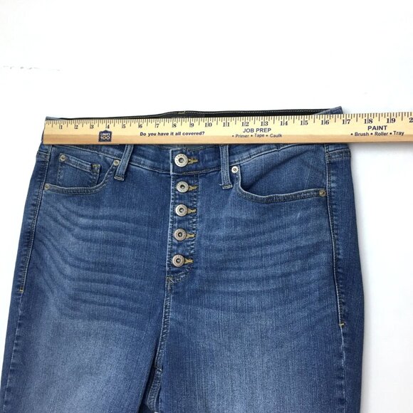Torrid Skinny Jeans Sky High Button Fly Stretch size 16 length 28" - Picture 5 of 10